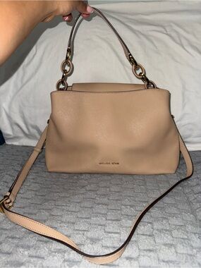 Michael Kors Blush Tan Leather Shoulder Bag